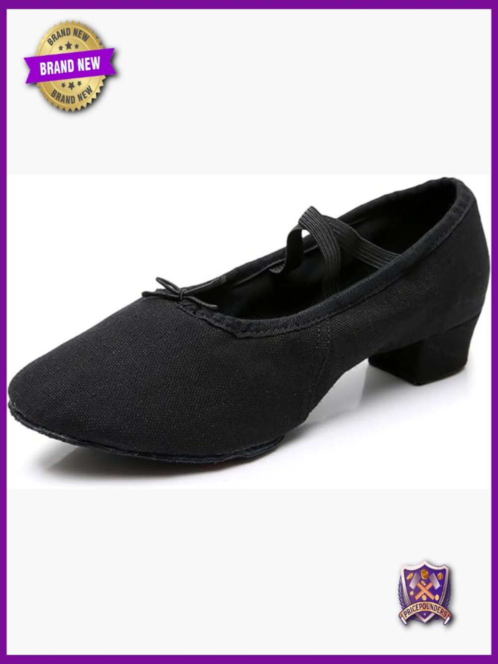 Closed Toe Ballroom Dance Practice Shoes with Suede Sole